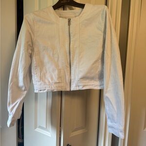 Splendid Drew White Denim Jacket